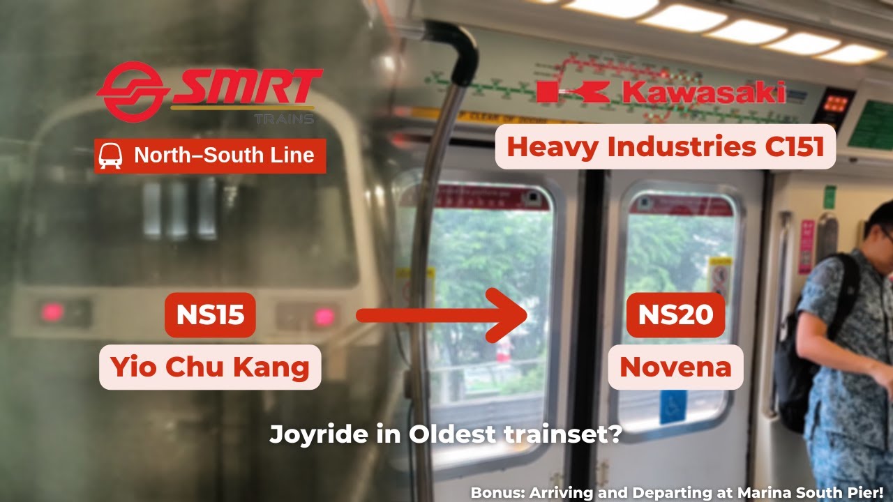 Joyriding in the Oldest Trainset? | SMRT (NSL) | KHI C151 (005/006) | Yio Chu Kang to Novena