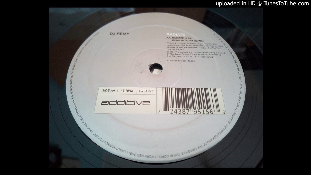 DJ Remy - Radiate (Mike Monday Remix)