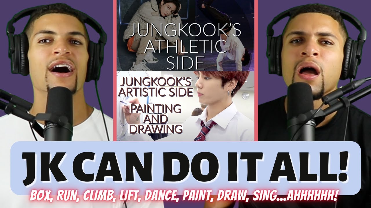 Jungkook’s ATHLETIC and ARTISTIC Sides! | Twins React!