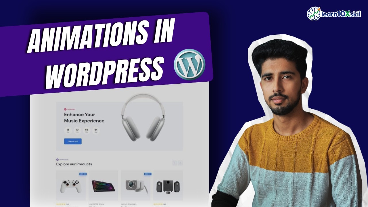 Website मे Animation Effects कैसे लगाए? - How to Make Premium Website Using Animation Effects?