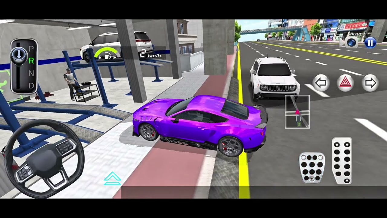 The car drive with highway driving to parking - 3D driving class 2026-iOS Android gameplay
