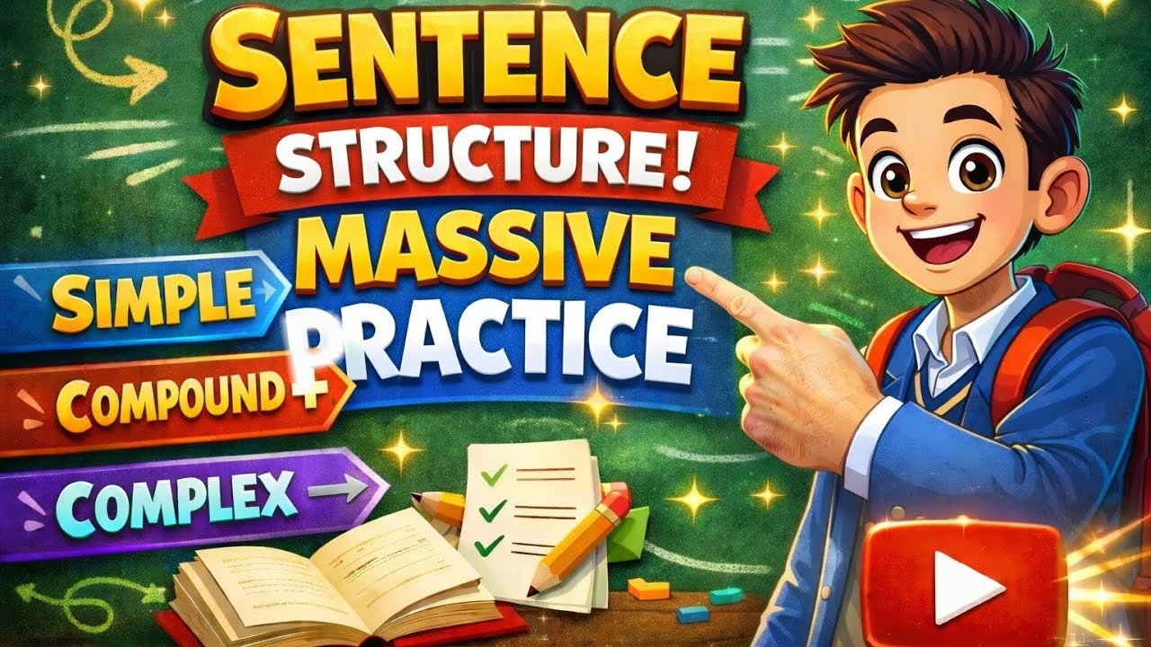 Write Like a Pro: Mastering Simple, Compound, & Complex Sentences (Practice Included!) |Grammar En.|