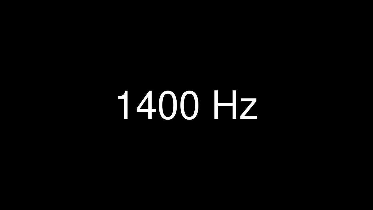 Sine Wave 1400 Hz for 1 hour - Test Tone
