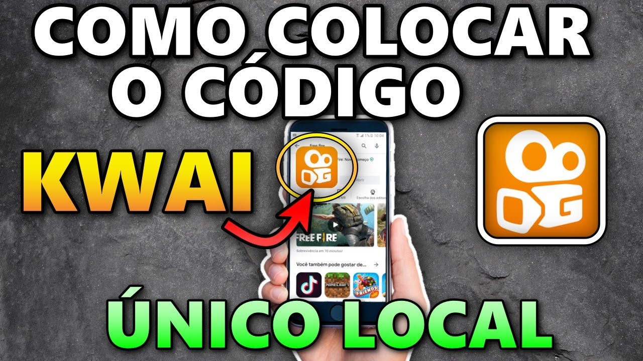 KWAI - COMO COLOCAR O C&Oacute;DIGO NO KWAI | ONDE COLOCAR O C&Oacute;DIGO E GANHAR NA HORA [&Uacute;NICO LOCAL] #kwai
