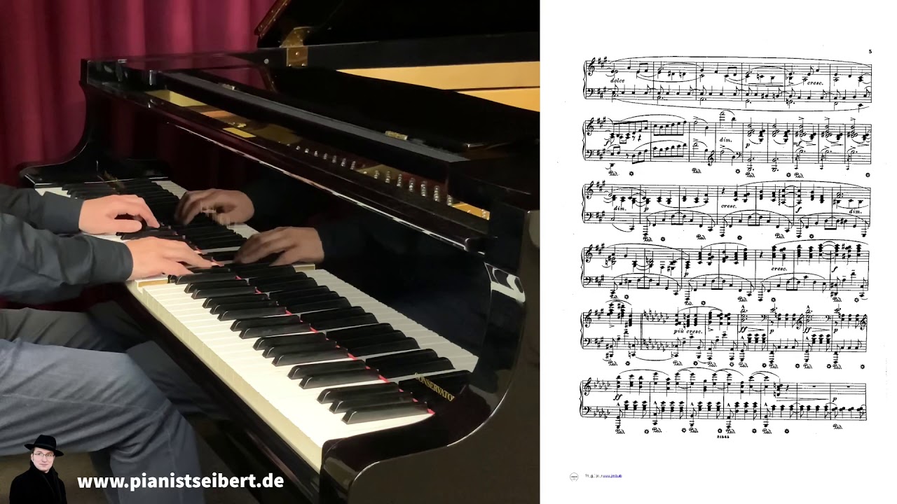 Philipp Scharwenka: Klavierstück Nr. 5 fis-Moll (aus „Fünf Klavierstücke op.101)