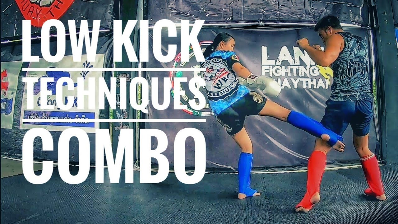 low kick technique and combination.