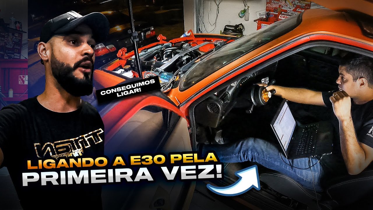 MINHA BMW E30 TURBO LIGOU PELA PRIMEIRA VEZ | E30 Build EP 32 - LinsJunior