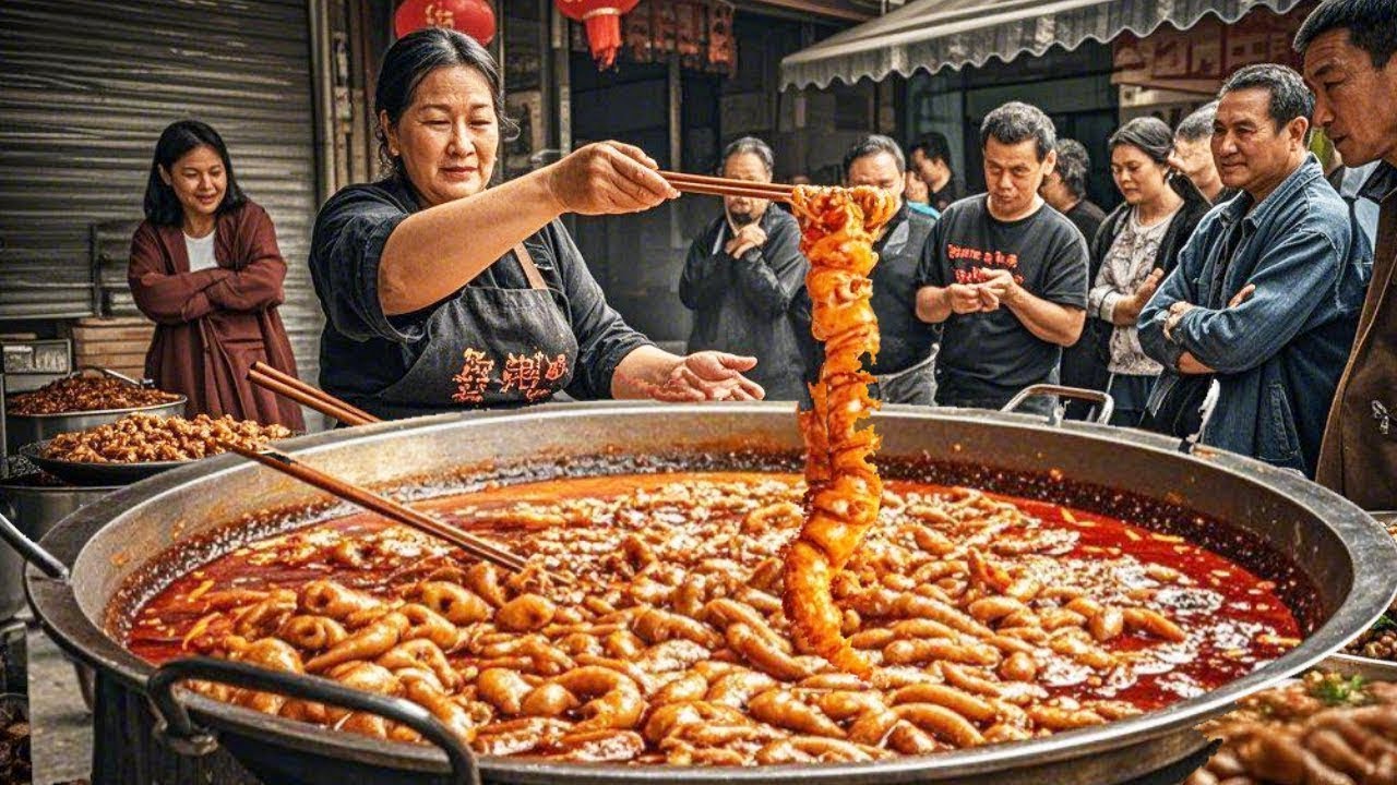 福建莆田大肠炝 ，仙游的特色美食搭配，传承千年的炒米粉 美妙之旅 【行走的阳哥】