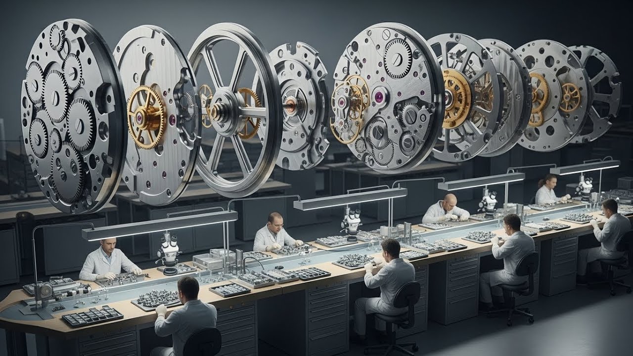 Inside the Swiss Watch Manufacture – How 300 Tiny Parts Become a $100,000 Masterpiece (Full Process)