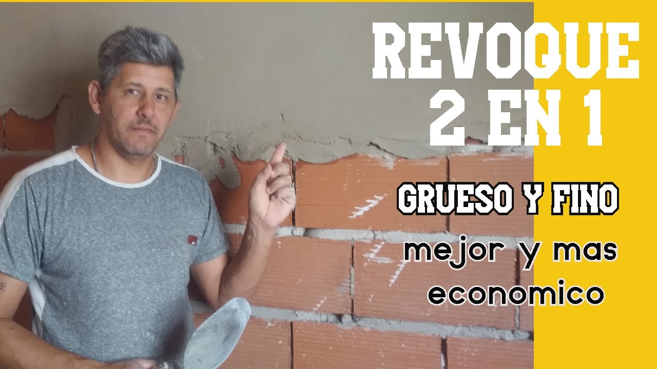 revoque 2 en 1// grueso y fino // mas fácil y económico !!!