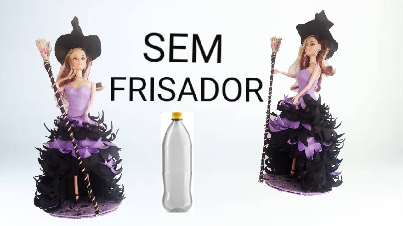 BONECA BRUXINHA EM E.V.A SEM FRISADOR #100