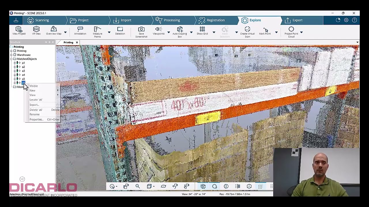 FARO SCENE maintaining object locations after combining projects