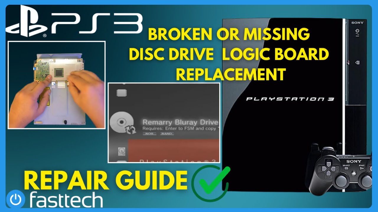 PS3: как повторно подключить материнскую плату привода Blu-ray