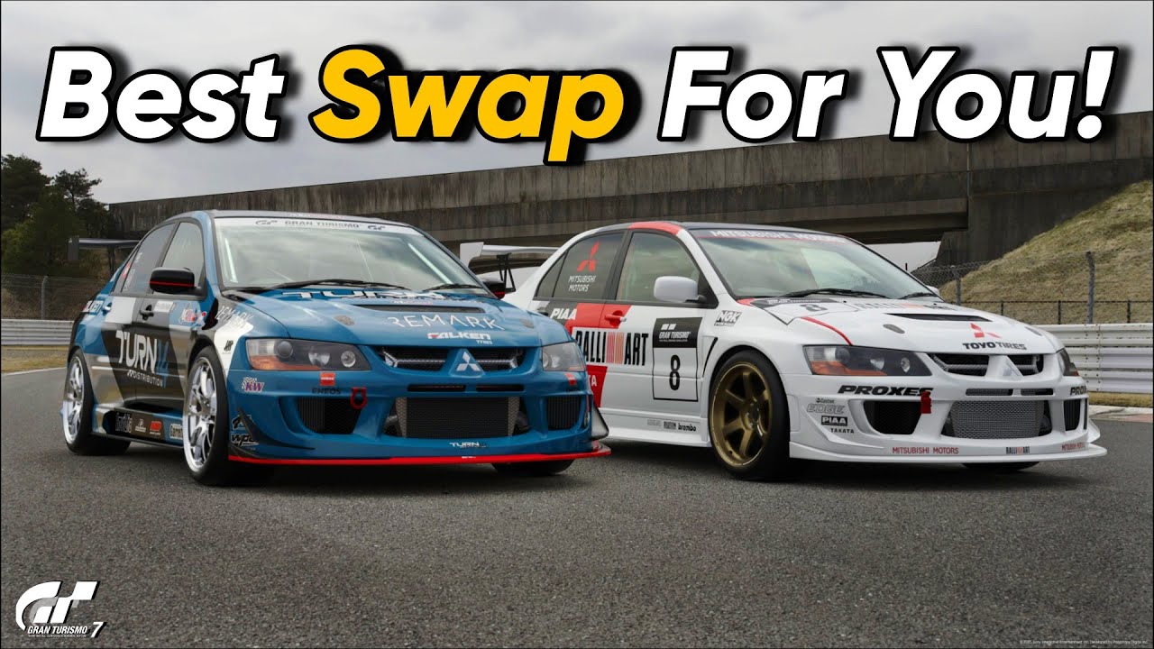 Gran Turismo 7: Лучшая замена двигателя для Evo 8!!! (Mitsubishi Lancer Evolution VIII MR GSR)
