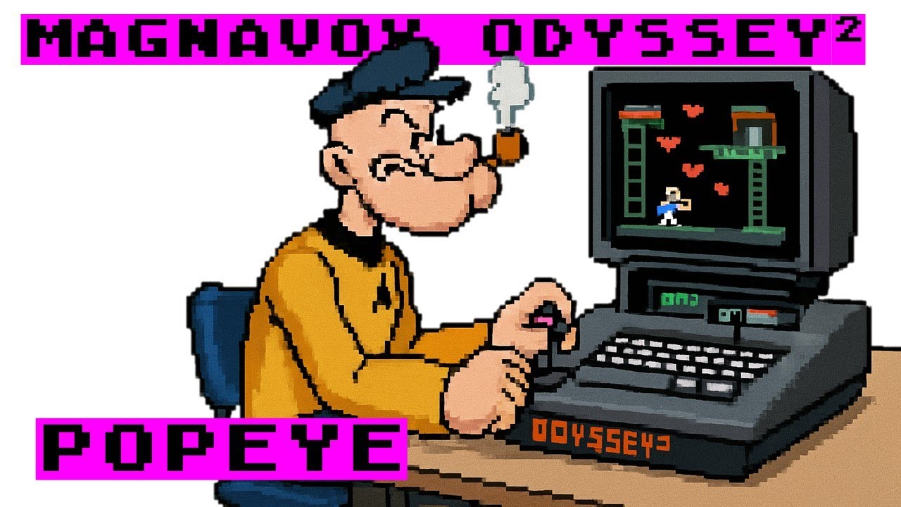 Popeye on Magnavox Odyssey² – Unlimited Spinach, Elevators & One-Level Mayhem! 🥬🕹️