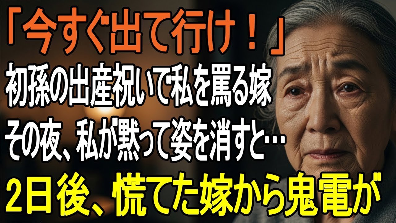 「今すぐ出て行け！」初孫の出産祝いで罵倒された私…黙って立ち去った2日後、息子家族は音を立てて崩壊した