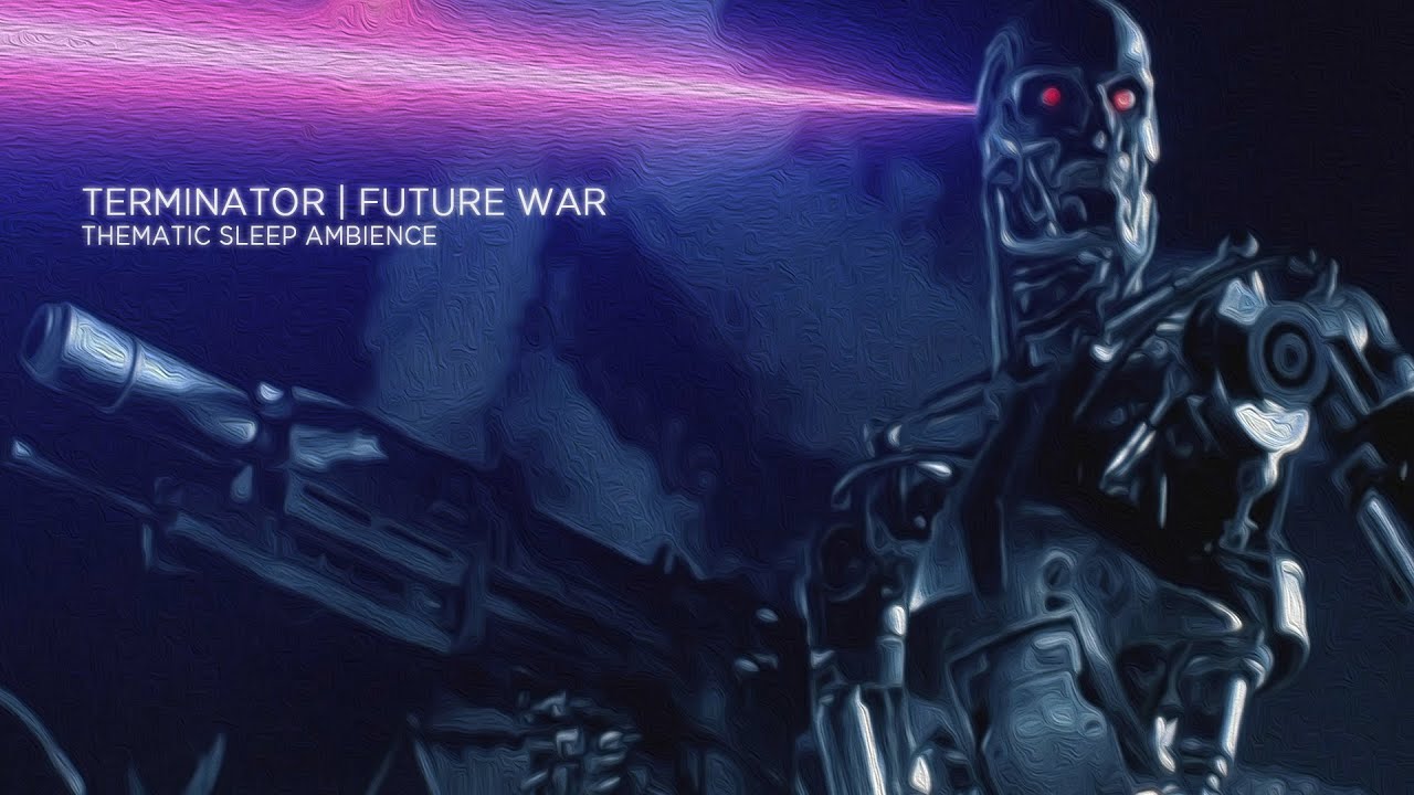 Terminator | Future War | 90 Min of Thunderstorm and Sci-Fi Ambience | ASMR Soundscape