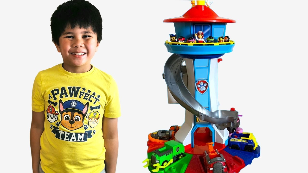 Troy Playing With The Biggest Lookout Tower Pretend Play Rescue