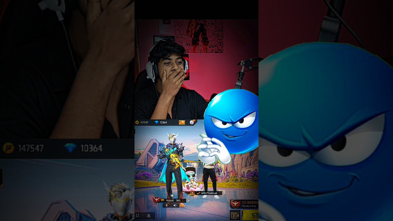 Guild Test Prank 😅 Streamer Shocked 😯 Happy Sarkar Rocked 🥱 ( part - 3 ) #shorts #freefire #trending