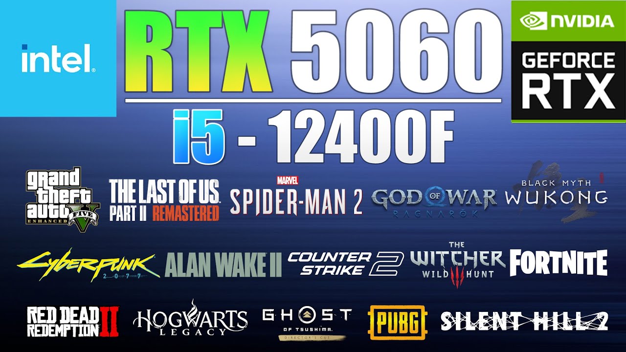 RTX 5060 + i5 12400f : New 1080p Gaming King! 15 Games Tested