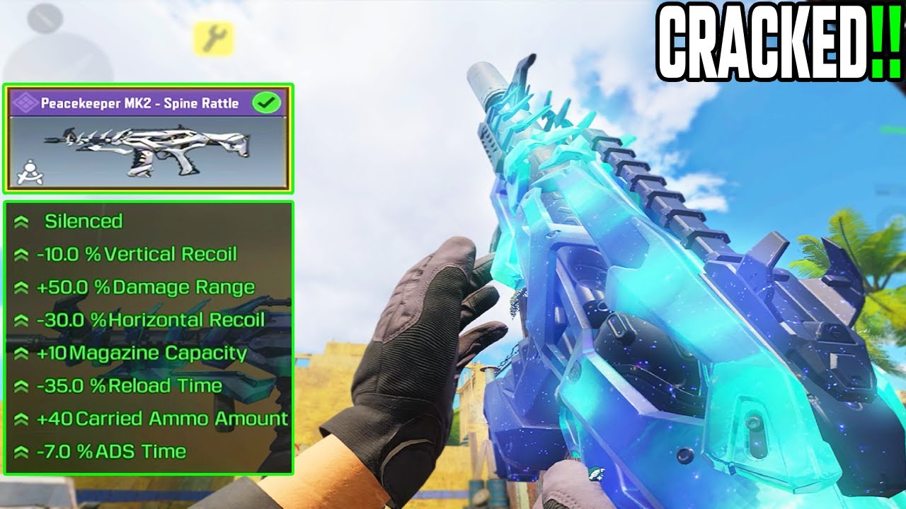 New Peacekeeper Gunsmith is Cracked!! Peacekeeper Mk2 Gunsmith Destroying Meta Abuser In Cod Mobile