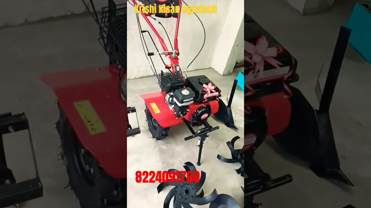 7 HP petrol power weeder #agriculture