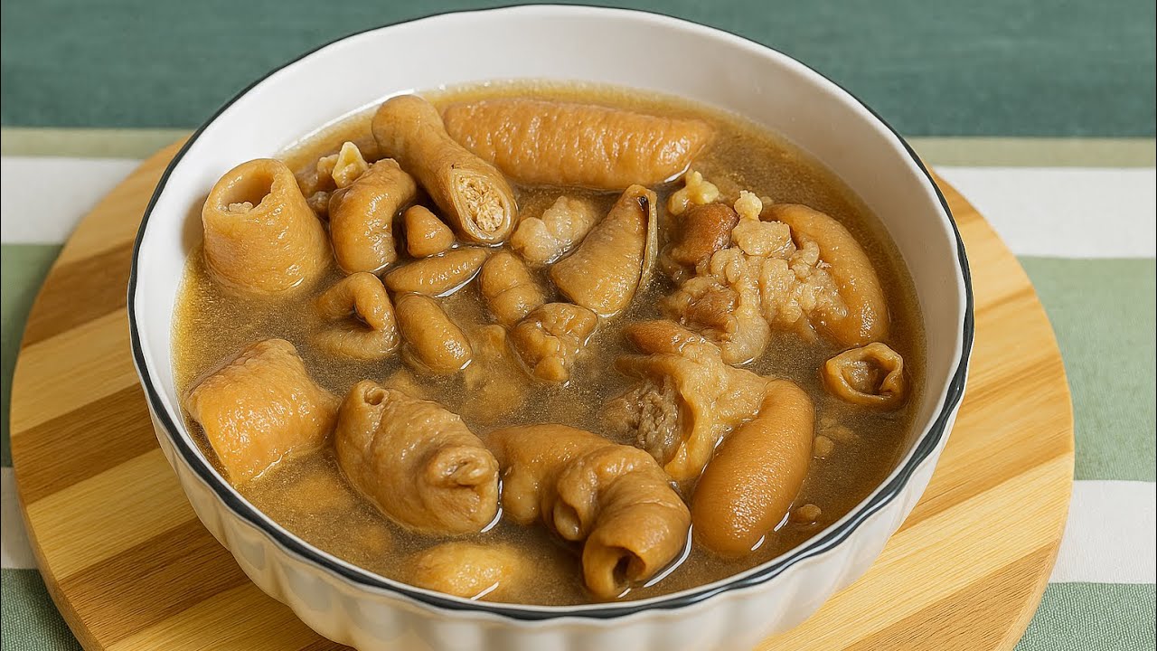 Pork Trotters with Large Intestines ខជើងជ្រូកពោះវៀនធំ