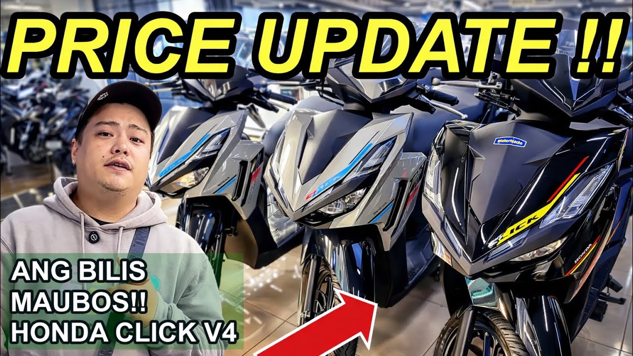 HONDA CLICK125 V4 ANG GANDA!! UPDATED PRICE NG MGA BRAND NEW NA MOTOR SA HONDA AT REPO.