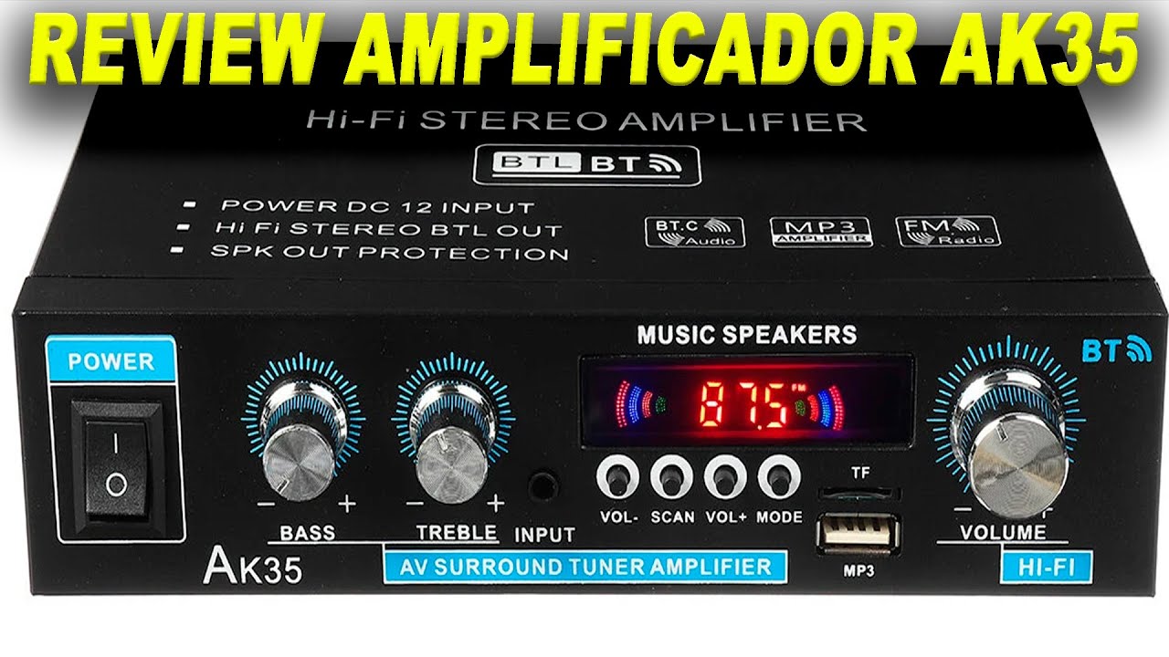 REVIEW AMPLIFICADOR AK35 600W DOIS CANAIS / CHIKIM SOM