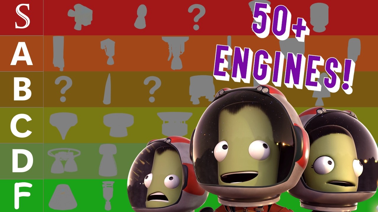 The COMPLETE Kerbal Space Program Engine Tier List