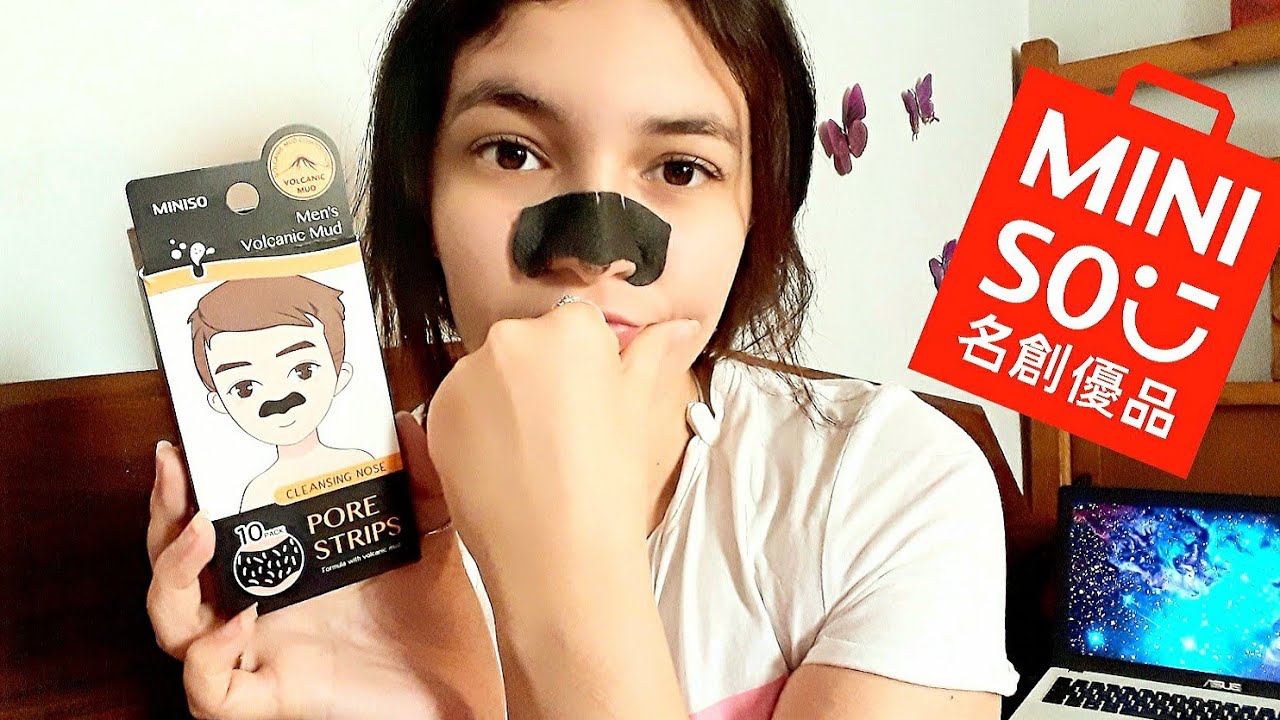 اجيو تشوفو اش وقع لي... MINISO ديال Top/Flop  PORE STRIPS تجربة