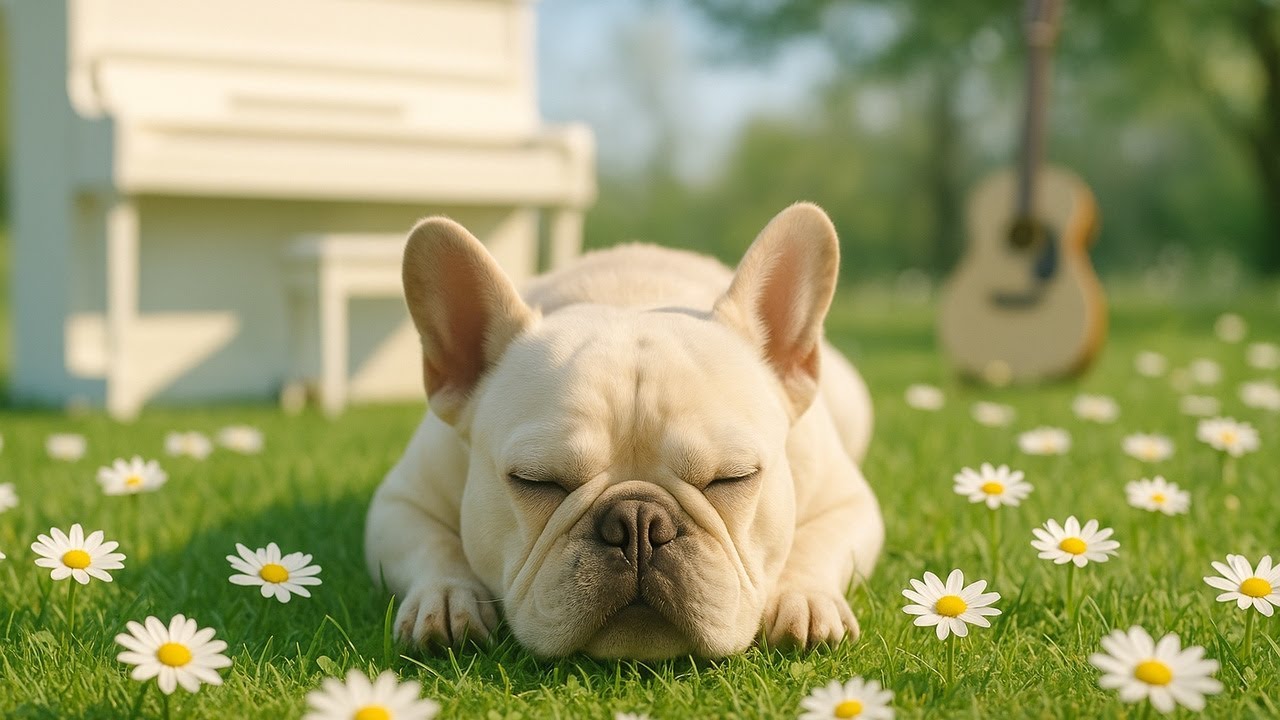Peaceful Spring Piano & Guitar (1 Hour) Vol.3 – Soft Calm Music for Dogs 🌸