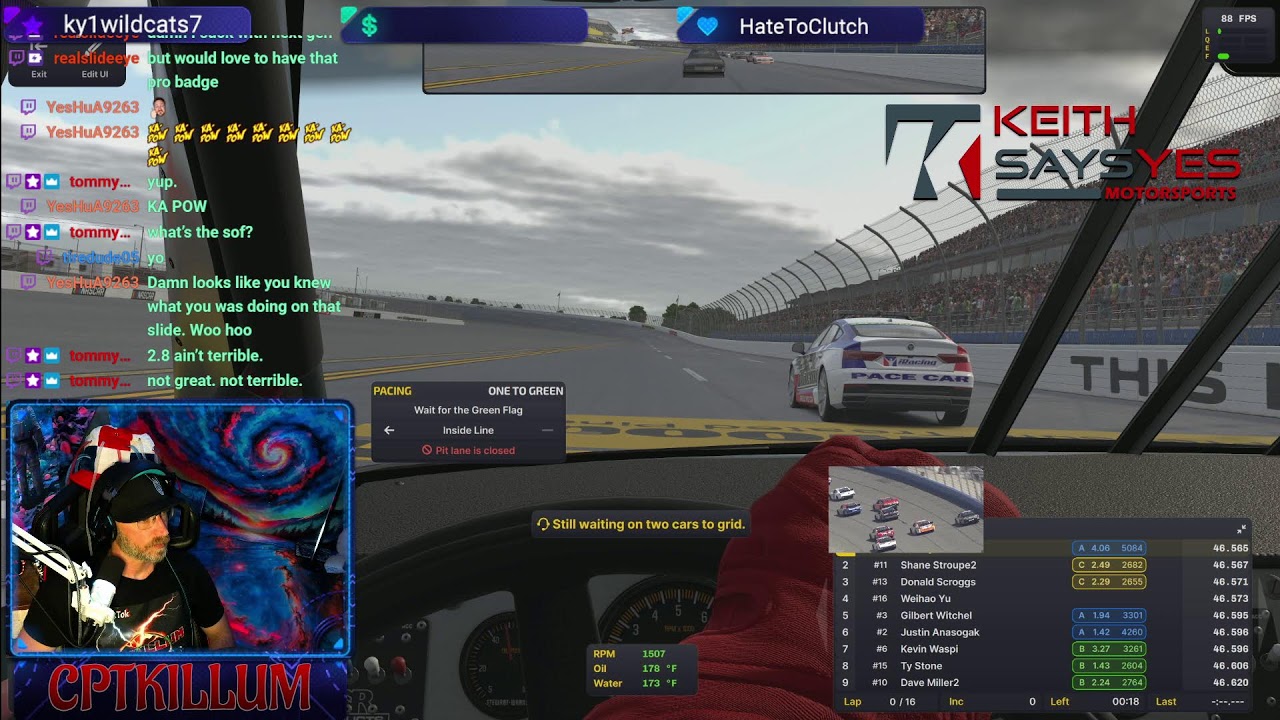 iRacing 5k oval irating 87s DEGA NIGHT 2