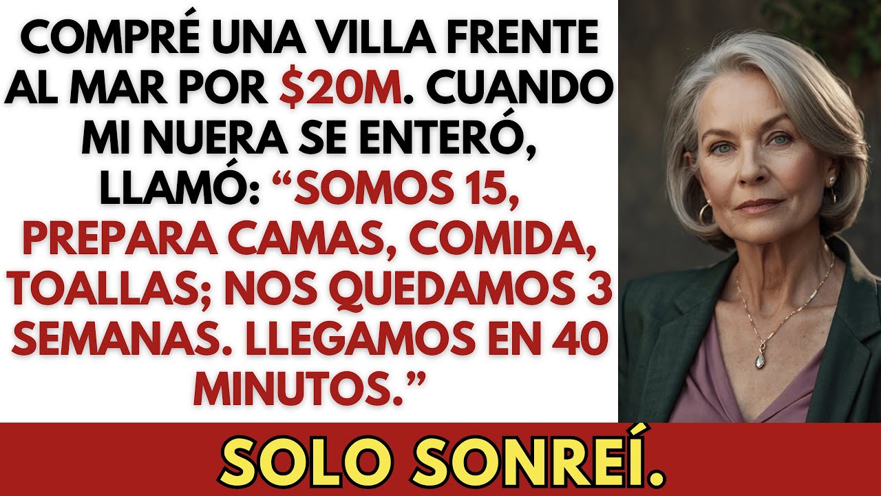 Mi nuera intentó irrumpir en mi villa con sus amigos, pero le di una lección
