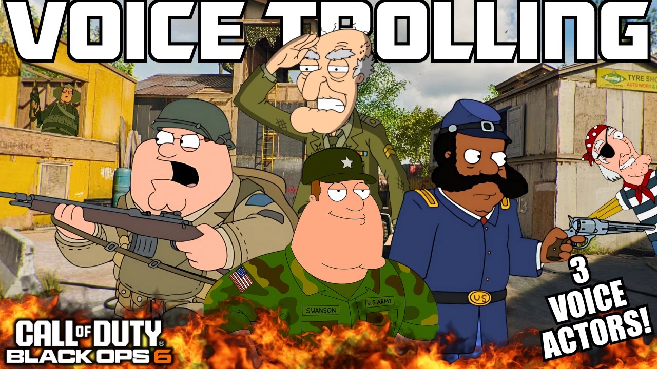 FAMILY GUY Voice Trolling in Black Ops 6! (HILARIOUS MOMENTS)