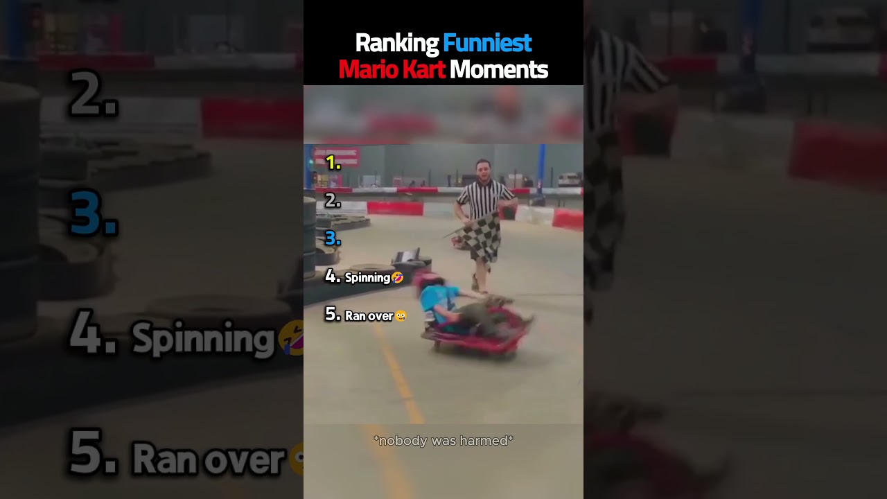 Рейтинг самых смешных моментов в Mario Kart😭😭