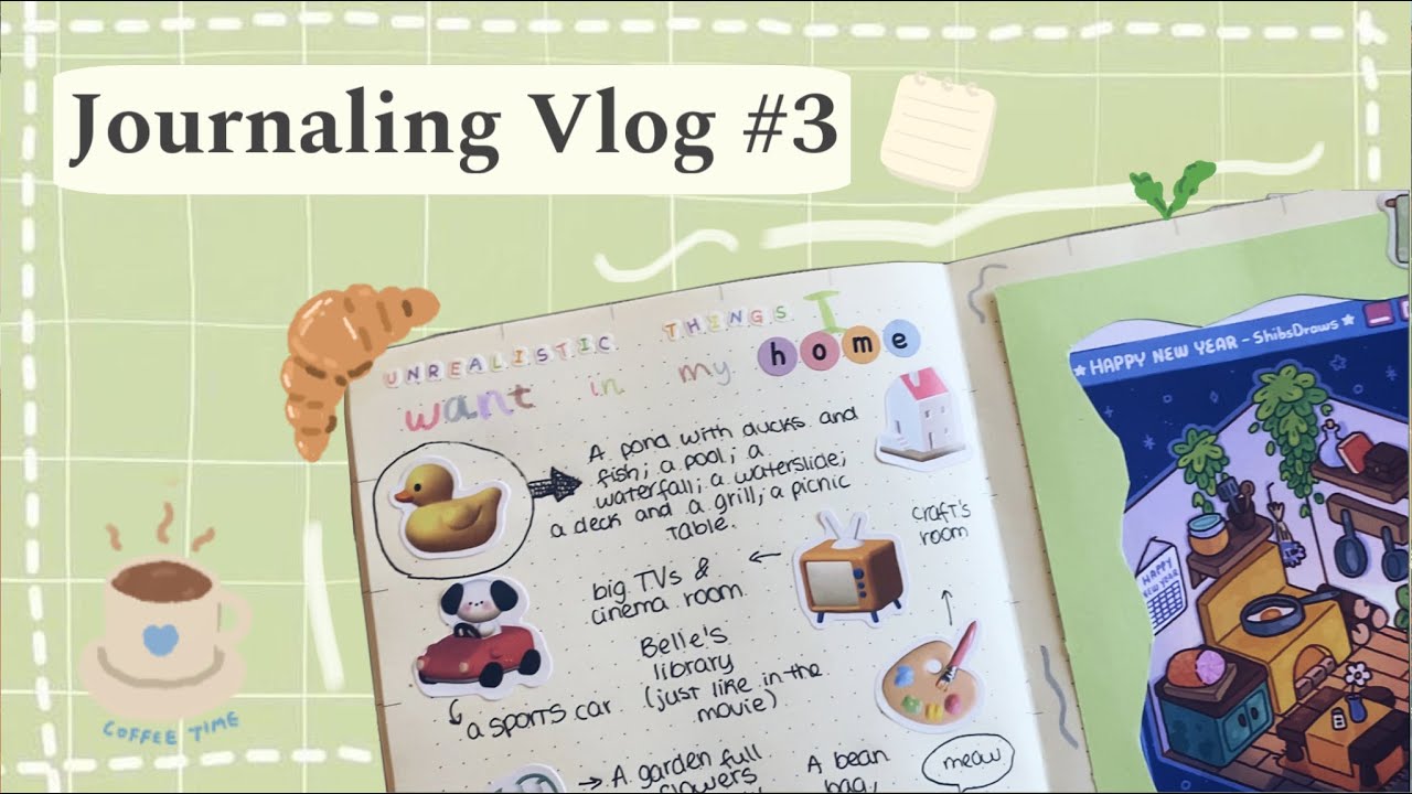 🌱 Journaling Vlog #3 🐥: New stickers, TikTok trend...