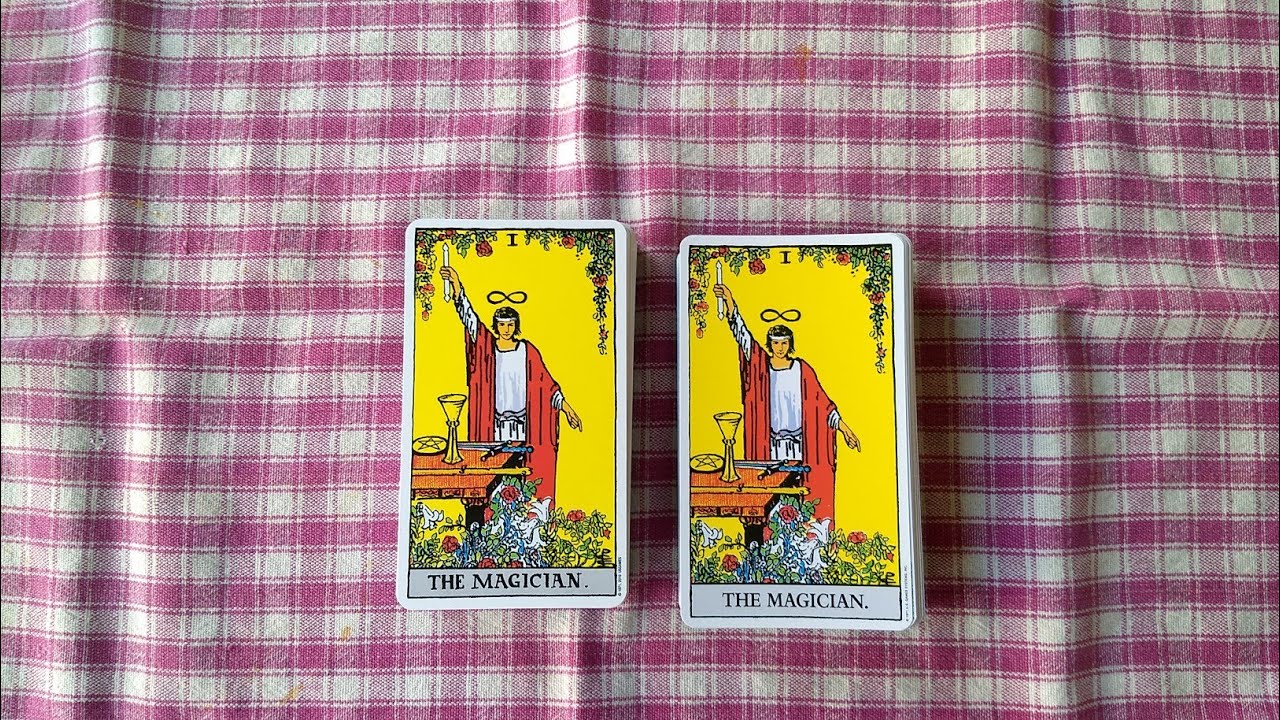 US Games Standard Size Rider-Waite Tarot Comparison, New Original Hand-drawn Titles vs. Typed Titles