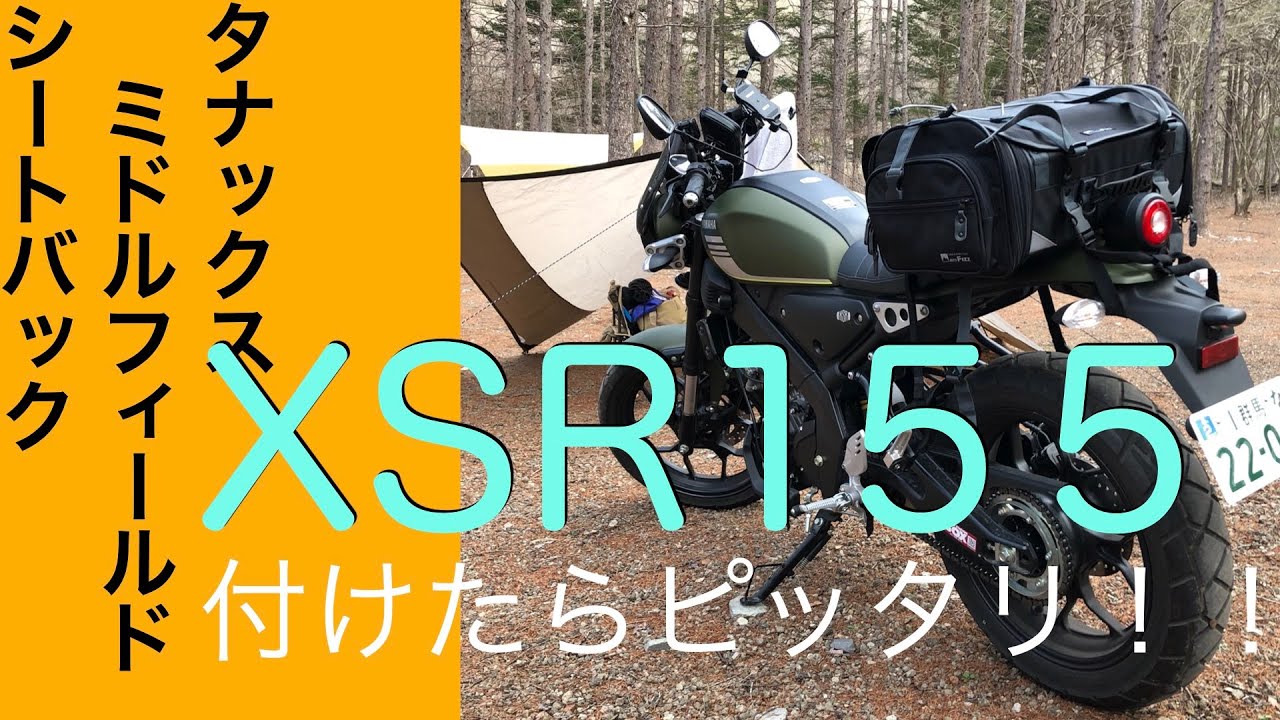 XSR155のリアシートにピッタリ！タナックスミドルフィールドシートバック