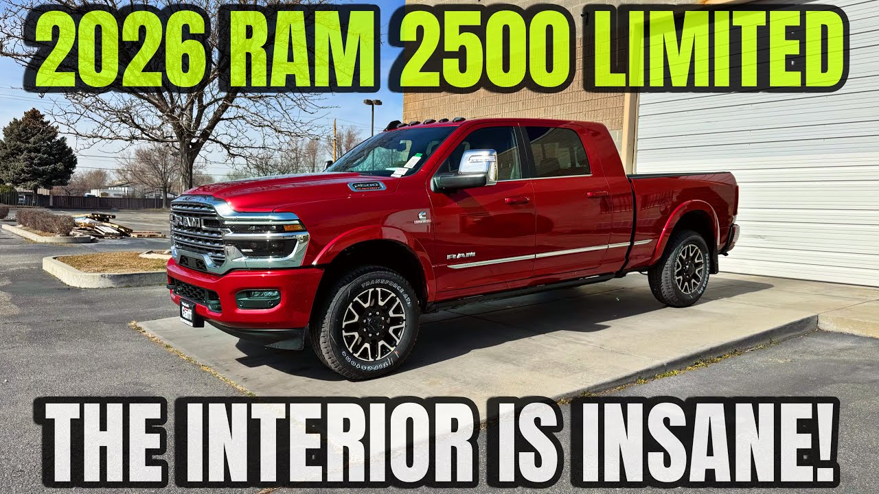 RAM 2500 Limited 2026 года: Новый интерьер просто невероятен!!!