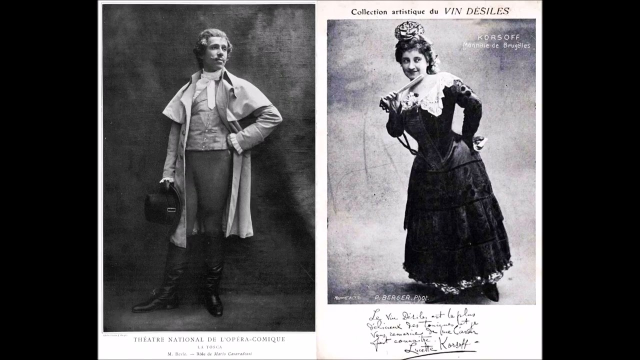 MANON Massenet Extrait du duo de la rencontre par Lucette Korsoff & Léon Beyle