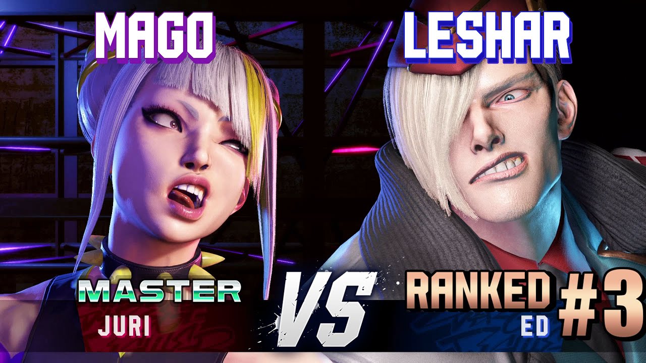 SF6 ▰ MAGO (Juri) vs LESHAR (#3 Ranked Ed) ▰ High Level Gameplay