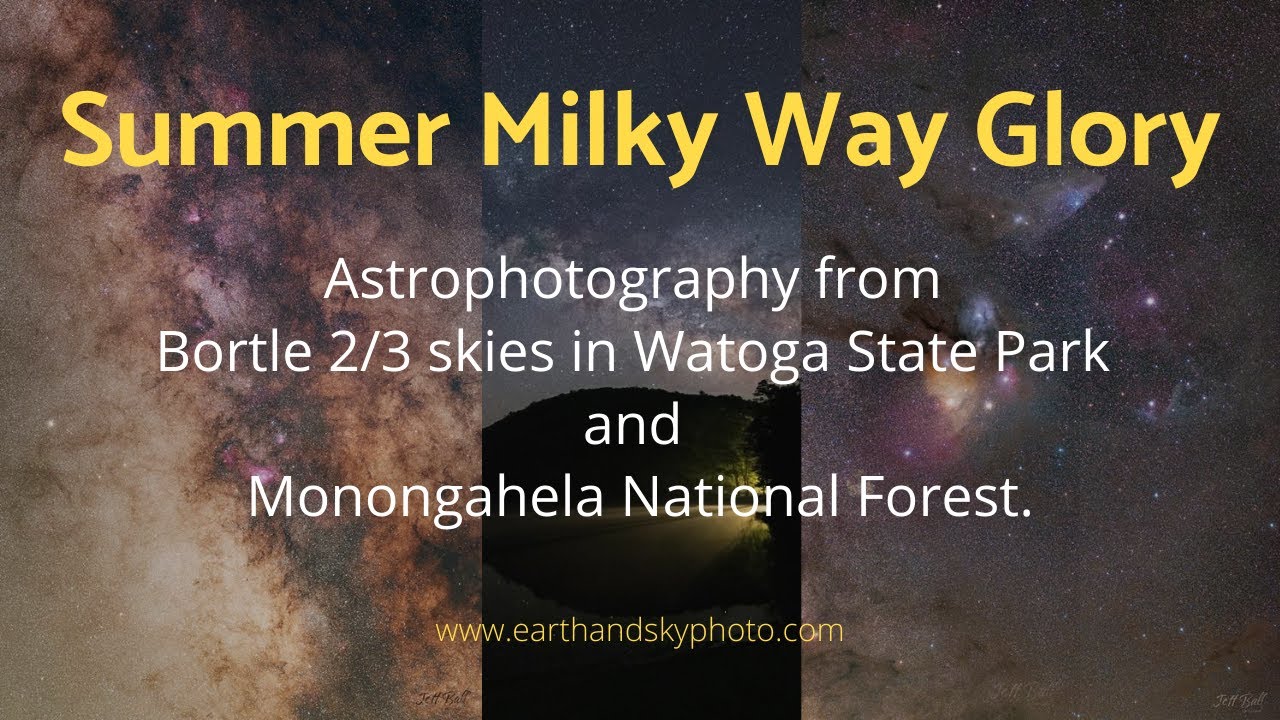 Summer Milky Way Glory: Astrophotography from Bortle 2/3 Skies in Watoga State Park and MNF
