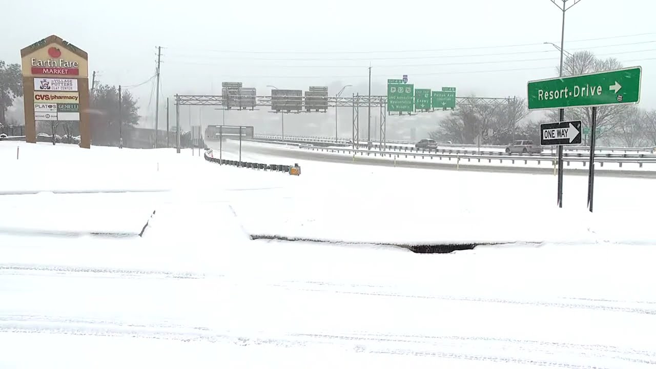 Snow in Asheville (Capt. Jeff Bowen Bridge)