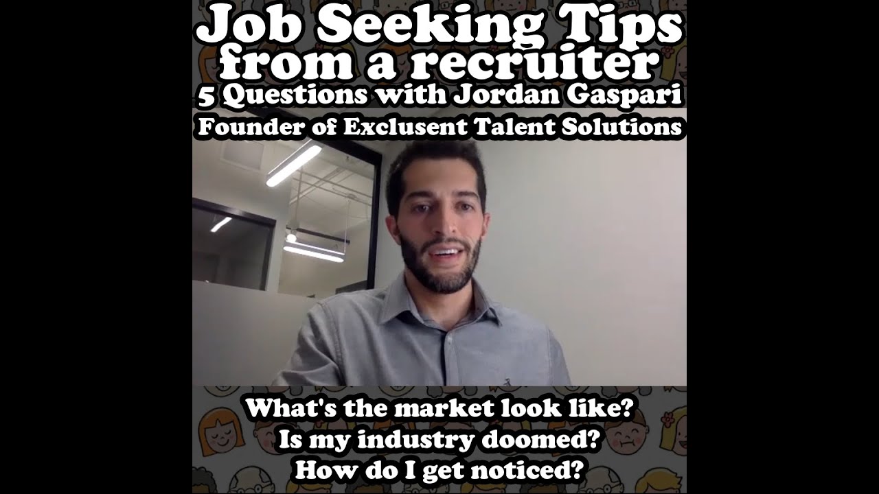 Jordan Gaspari - advice for job seekers and employers. What should you be doing to stand out?