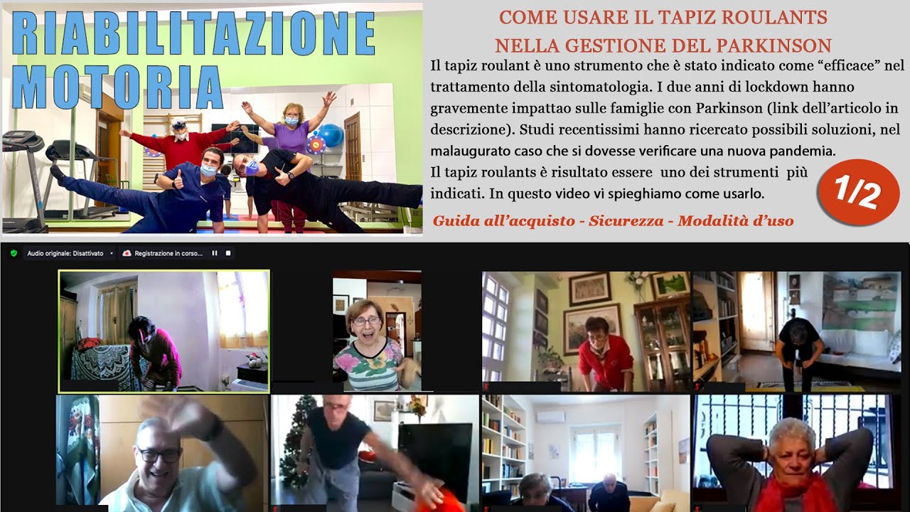 Il tapiz roulant può aiutare le Fajmiglie con Parkinson ad uscire dal pesante impatto del lockdown