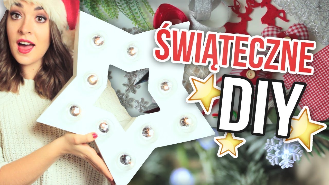 🎄DIY ŚWIĄTECZNE DEKORACJE 🌟❤️  świecąca gwiazda, girlanda, lampion