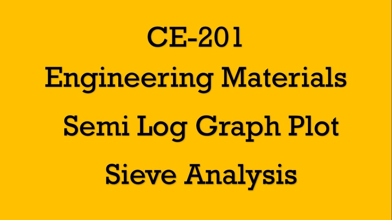 Sieve Analysis Semi-log Graph Draw CE201