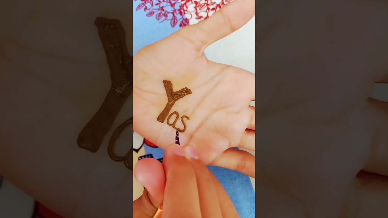 'Yash' name mehndi design 😱😱 Comment your name for mehndi design #design #mehndidesign #mehndi
