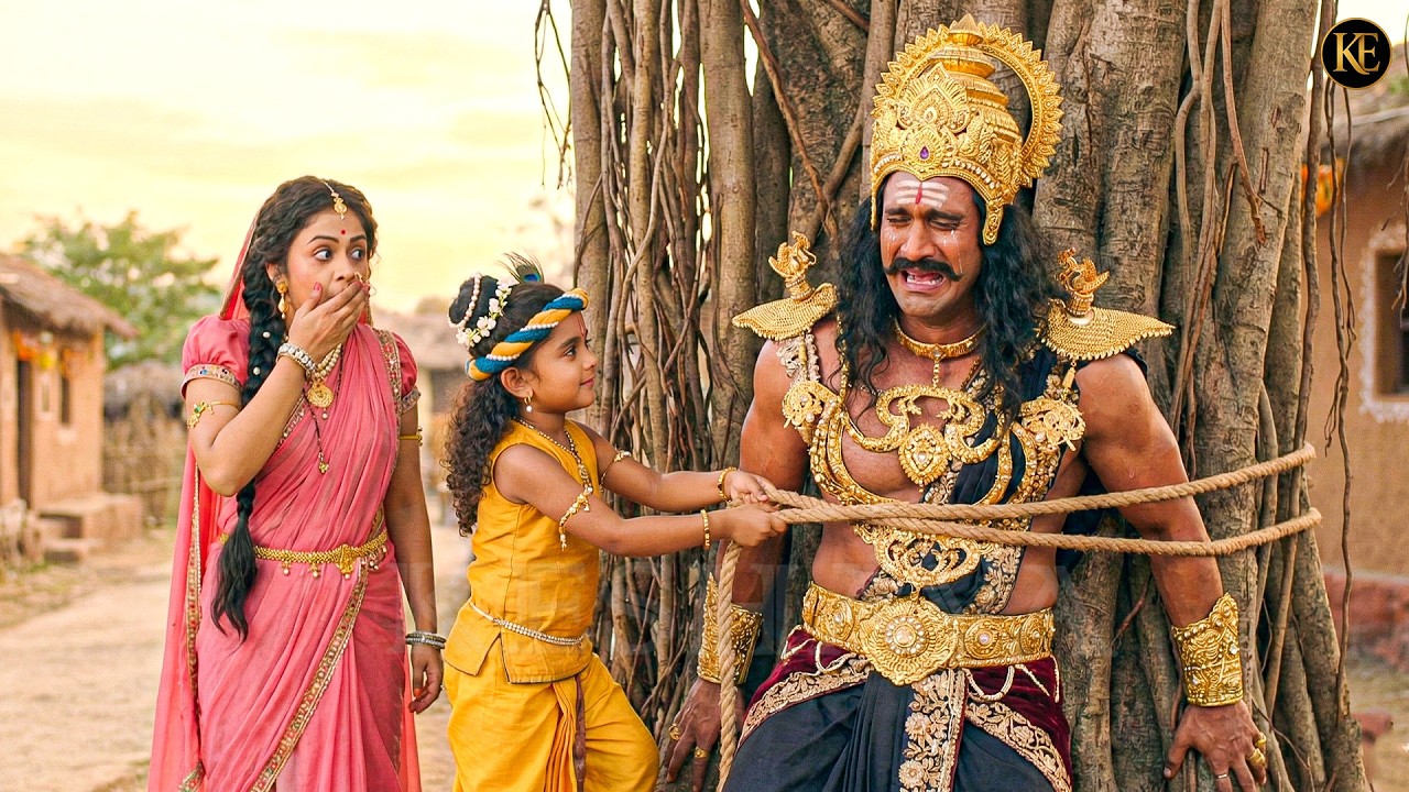 गोकुल में आए कंस को बाल कान्हा ने सिखाया कड़ा स || यशोमती मईया के नंदलाला || Krishan leela